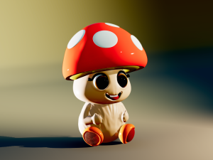 Funghetto - MUSHROOM file stl per stampa 3d 3D Принт Модель