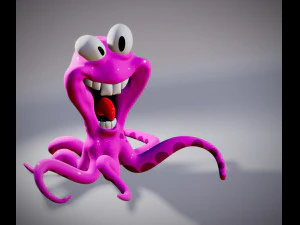 Squid Comic 3d stl file 3D Print Model