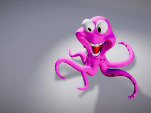 Squid Comic 3d stl file 3D Print Model
