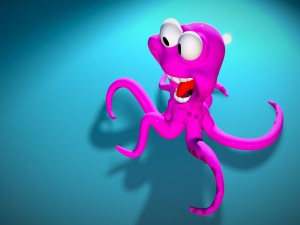 Squid Comic 3d stl file 3D-Druckmodell