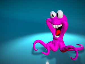 Squid Comic 3d stl file 3D-Druckmodell