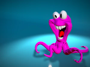 Squid Comic 3d stl file 3D Print Model