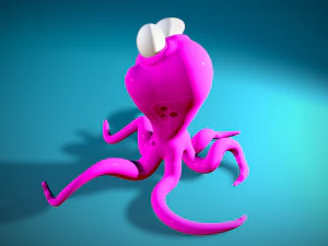 Squid Comic 3d stl file 3D Print Model