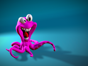 Squid Comic 3d stl file 3D-Druckmodell
