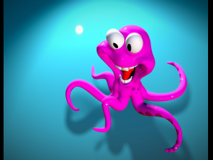 Squid Comic 3d stl file 3D-Druckmodell