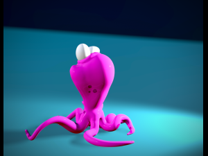 Squid Comic 3d stl file 3D-Druckmodell