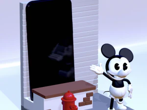 Portaoggetti porta celular da escrivania Mickey mouse - arquivo stl stampante 3d Modelo de Impressão 3D