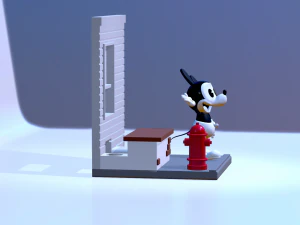 Portaoggetti porta cellulare da scrivania Mickey mouse - file stl stampante 3d 3D Print Model