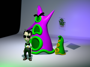 DAY OF THE TENTACLE action figure file stl print 3d 3D-Druckmodell