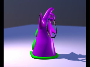 DAY OF THE TENTACLE action figure file stl print 3d keychain pendant Portachiavi Modelo de Impressão 3D
