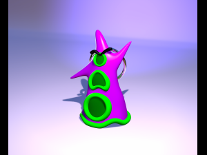 DAY OF THE TENTACLE action figure file stl print 3d keychain pendant Portachiavi Modelo de Impressão 3D