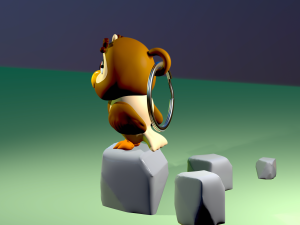 Keychain pendant How cartoon animals forest - file stl model 3d print 3d Gufo portafortuna portachi Modelo de impresión 3D