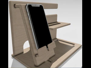 Soporte para teléfono inteligente de escritorio Archivo Stl modello 3d impreso personalizza il tuo gadget progettato con me Modelo de impresión 3D