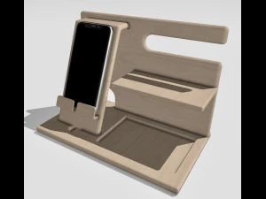 Porta smartphone da tavolo File Stl modello 3d stampato personalizza il tuo gadget progettato con me Modello di stampa 3D