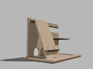 Desktop smartphone holder Filestl model3d print3d personalizza il tuo gadget progettato con me 3D-printmodel