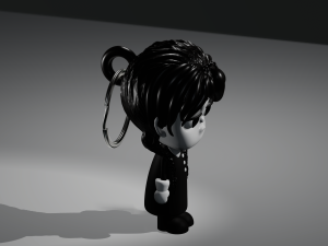 Keychain pendant Wednesday baby small- file stl model 3d print 3d 3D 打印模型