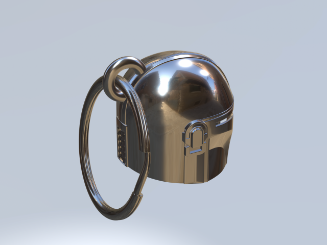 Keychain pendant hat mandalorian star war file stl model 3d print 3d 3D Baskı Modeli .c4d .max .obj .3ds .fbx .stl .blend 