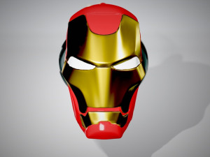 Keychain pendant ironman mask file stl model 3d print 3d Modelo de Impressão 3D