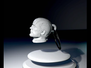 Keychain pendant Captain America file stl model 3d print 3d 3D Print Model