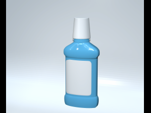 Mouthwash bottle file stl model 3d print 3d colluttorio in bottiglia 3D Print Model
