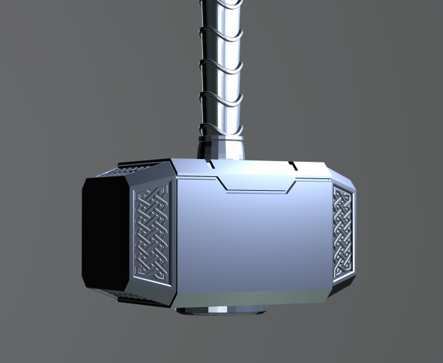 Keychain pendant Thor Hammer file stl model 3d print 3d Martello di Thor a  portachiavi ciondolo 3D Print Model