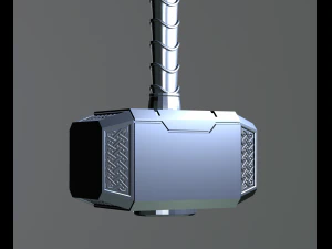 Keychain pendant Thor Hammer file stl model 3d print 3d Martello di Thor a portachiavi ciondolo 3D Print Model