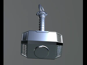 Keychain pendant Thor Hammer file stl model 3d print 3d Martello di Thor a portachiavi ciondolo 3D Print Model