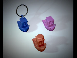Benchy boat 3 modello 3d il primo &egrave; il ciondolo portachiavi, il secondo &egrave; una barca e 3 &egrave; la barca da battaglia Benchy fil Modello di stampa 3D