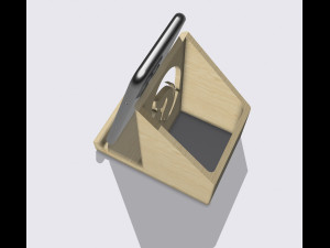Desktop smartphone holder Mom and son drop pen FOR desktop Portacellulare da scrivania con decoro 3D 프린트 모델