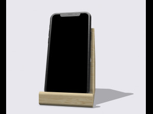 3 model Desktop smartphone holder Achievable in wood or print it in 3d printing 3D Print Model