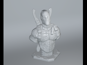 Deadpool Bust Remastered Supportless Edition STL 3D Print Model