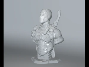 Deadpool Bust Remastered Supportless Edition STL 3D Print Model