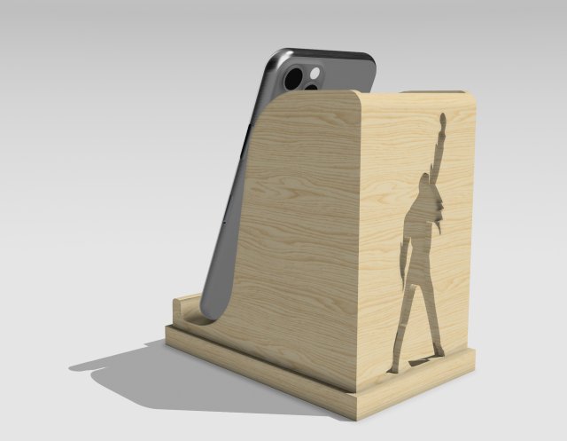 Desktop smartphone holder QUEEN BAND drop pen FOR desktop Portacellulare 3D Print Model .c4d .max .obj .3ds .fbx .stl .blend 