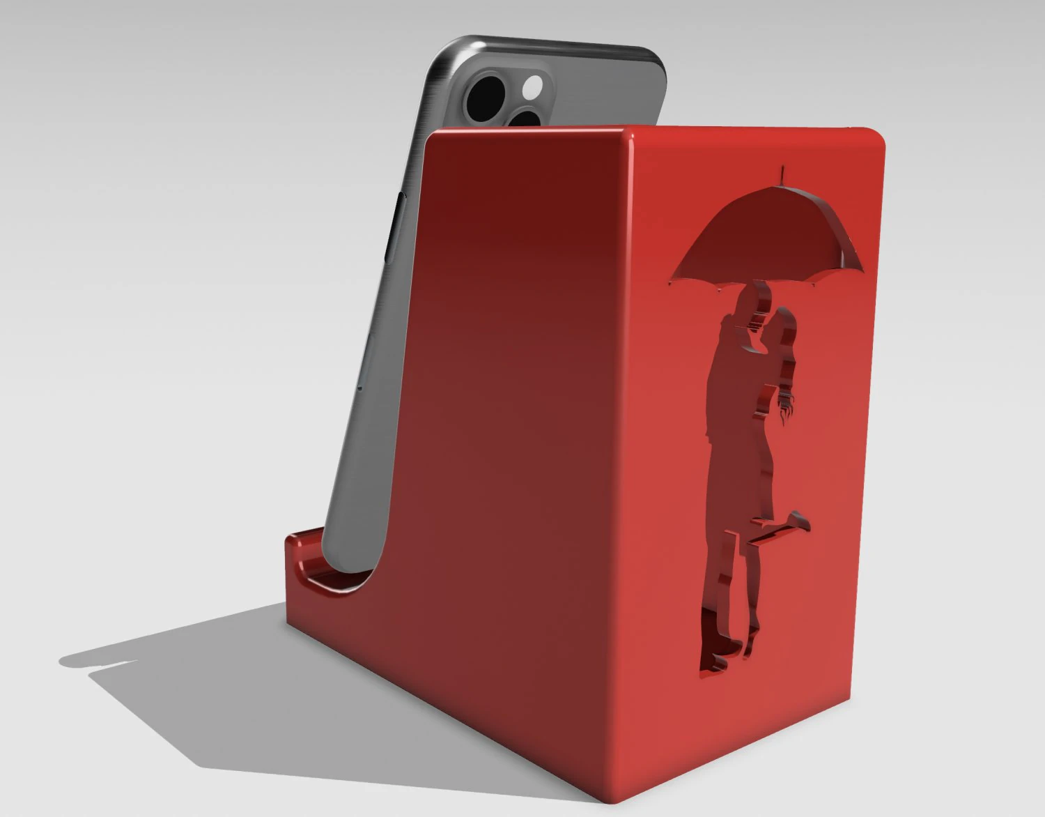 Desktop smartphone holder romantic drop pen FOR desktop stand 3D Print Model .c4d .max .obj .3ds .fbx .stl .blend 