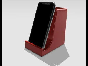 Desktop smartphone holder romantic drop pen FOR desktop stand 3D Print Model