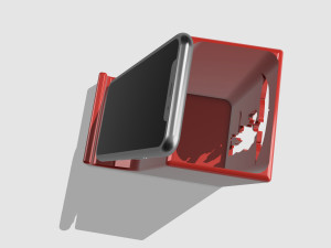 Desktop smartphone holder romantic drop pen FOR desktop stand Modelo de impresión 3D
