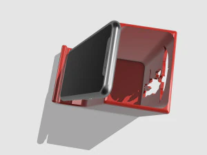 Desktop smartphone holder romantic drop pen FOR desktop stand 3D Print Model