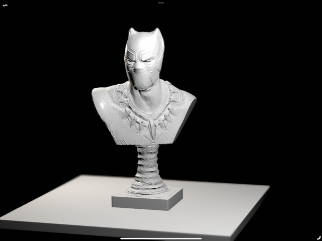 BLACK PANTHER BUST file stl garantito e stampabile 3D Print Model .c4d .max .obj .3ds .fbx .stl .blend 