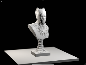 BLACK PANTHER BUST file stl garantito e stampabile 3D Print Model