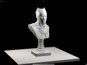 BLACK PANTHER BUST file stl garantito e stampabile 3D Print Model