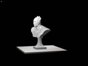 BLACK PANTHER BUST file stl garantito e stampabile 3D Print Model