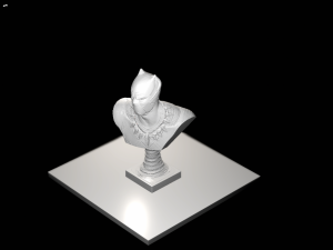 BLACK PANTHER BUST file stl garantito e stampabile 3D Print Model