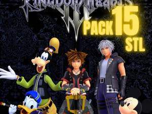 Kingdom Hearts Pack - 15 figure STL per stampanti 3D Modello di stampa 3D