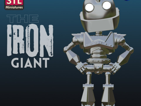 Chibi Iron Giant Inspired - Handcrafted Digital Download STL File - Modello 3D Chibi Iron G 3D Print Model