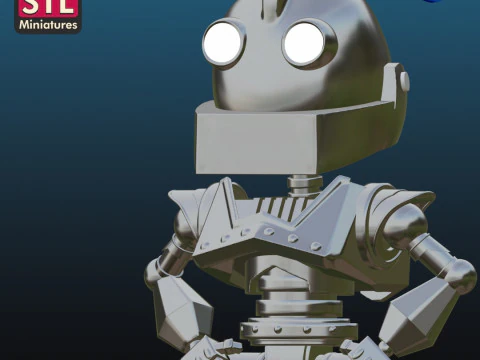 Chibi Iron Giant Inspired - Handcrafted Digital Download STL File - Modello 3D Chibi Iron G 3D Print Model