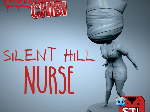 Horror pack 9 file stl chibi print3d jason-silent hill nurse-ghostface-voodoo dolls-Frankenstein-Mic Modèles 3D en vedette