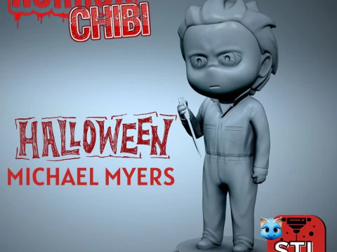 Horror pack 9 file stl chibi print3d jason-silent hill nurse-ghostface-voodoo dolls-Frankenstein-Mic 3D Print Model