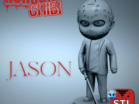 Horror pack 9 file stl chibi print3d jason-silent hill nurse-ghostface-voodoo dolls-Frankenstein-Mic 3D Print Model