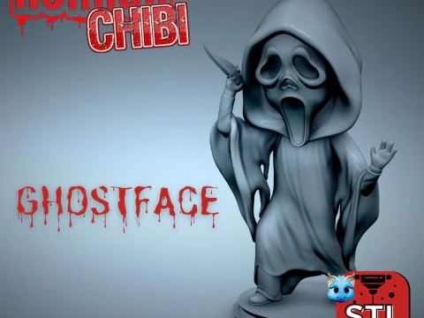 Horror pack 9 file stl chibi print3d jason-silent hill nurse-ghostface-voodoo dolls-Frankenstein-Mic 3D Print Model