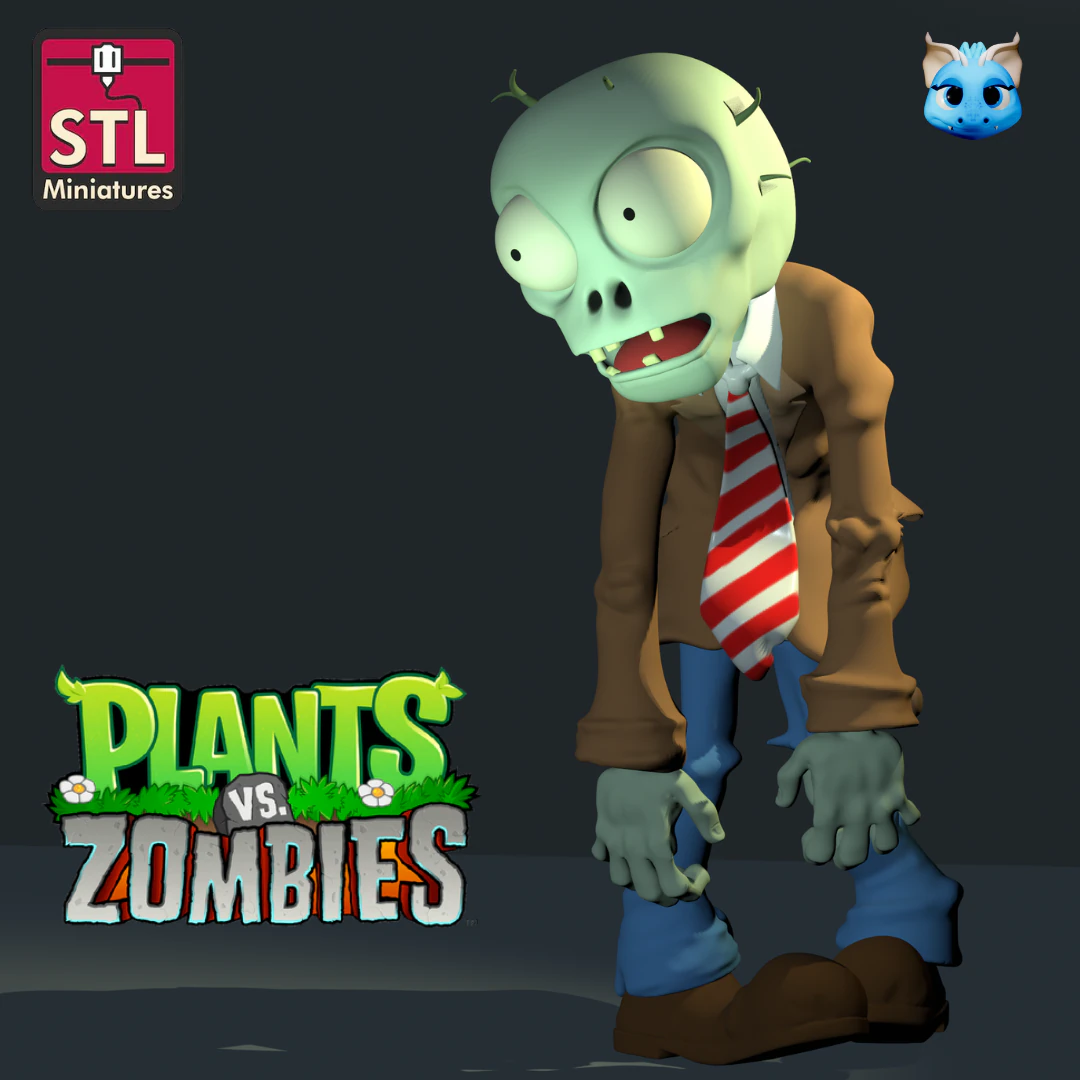 Inspired by a Zombie and a Defense Plant - STL Download 3D Print Model .c4d .max .obj .3ds .fbx .stl .blend 